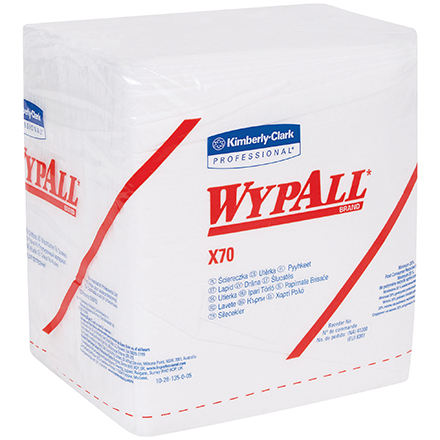 Kimberly Clark<span class='rtm'>®</span> WypALL<span class='afterCapital'><span class='rtm'>®</span></span> X70 <span class='fraction'>1/4</span> Fold Industrial Pro Wipers Bulk Pack