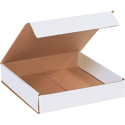 10 x 10 x 2" White Corrugated Mailers