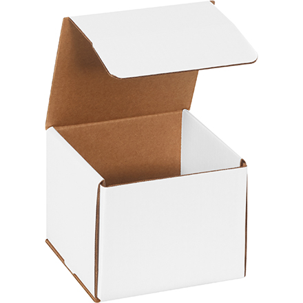 6 x 6 x 5" White Corrugated Mailers