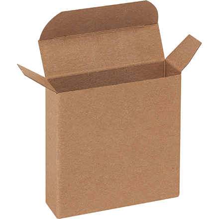 3 x 7/8 x 3" Kraft Reverse Tuck Folding Cartons